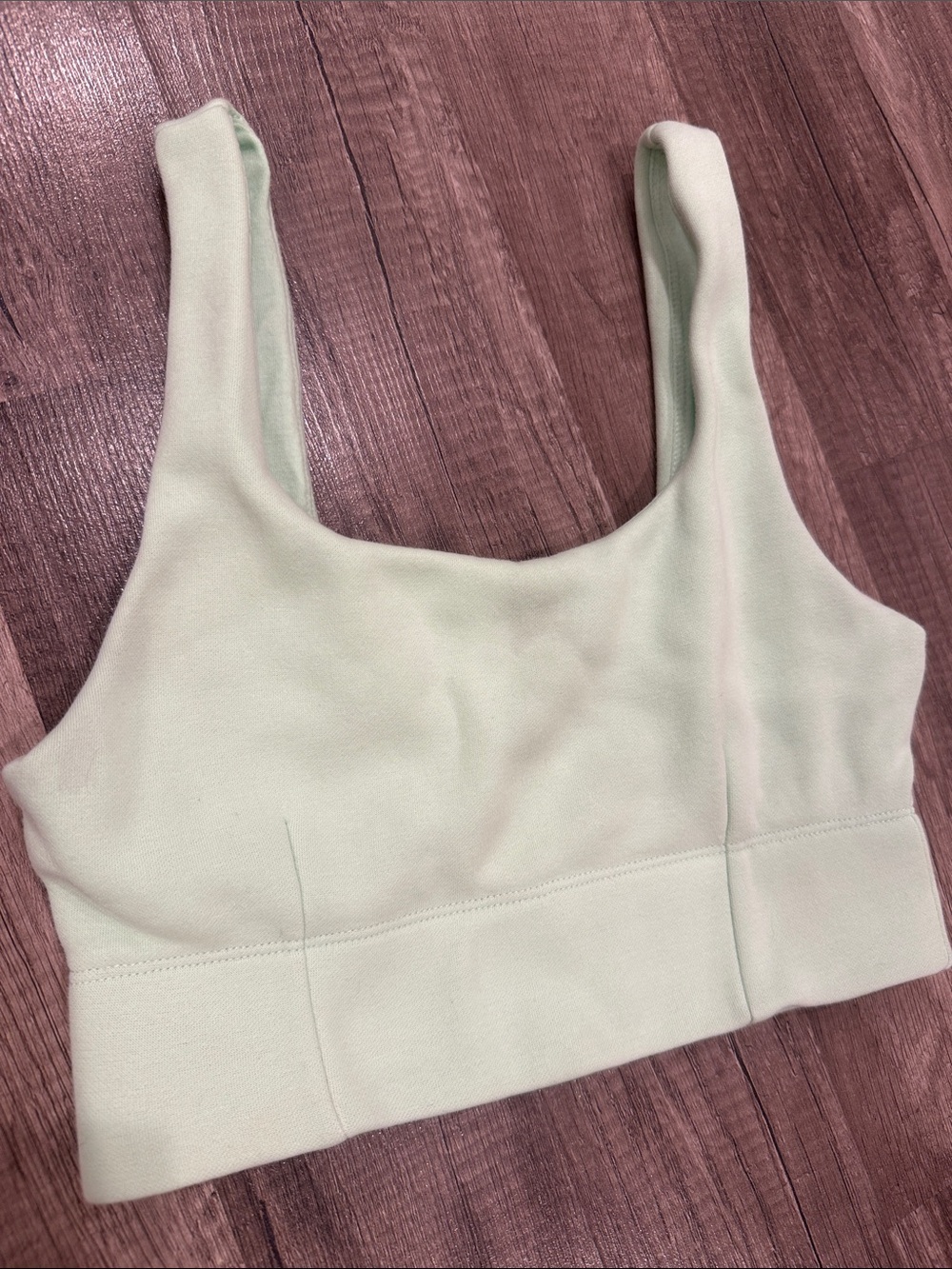 Women's Seamless Scoop Neck Bralette in Light Mint